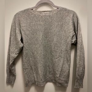 Bianco & Blu Wool Blend Heather Gray Women's Crew Neck Sweater